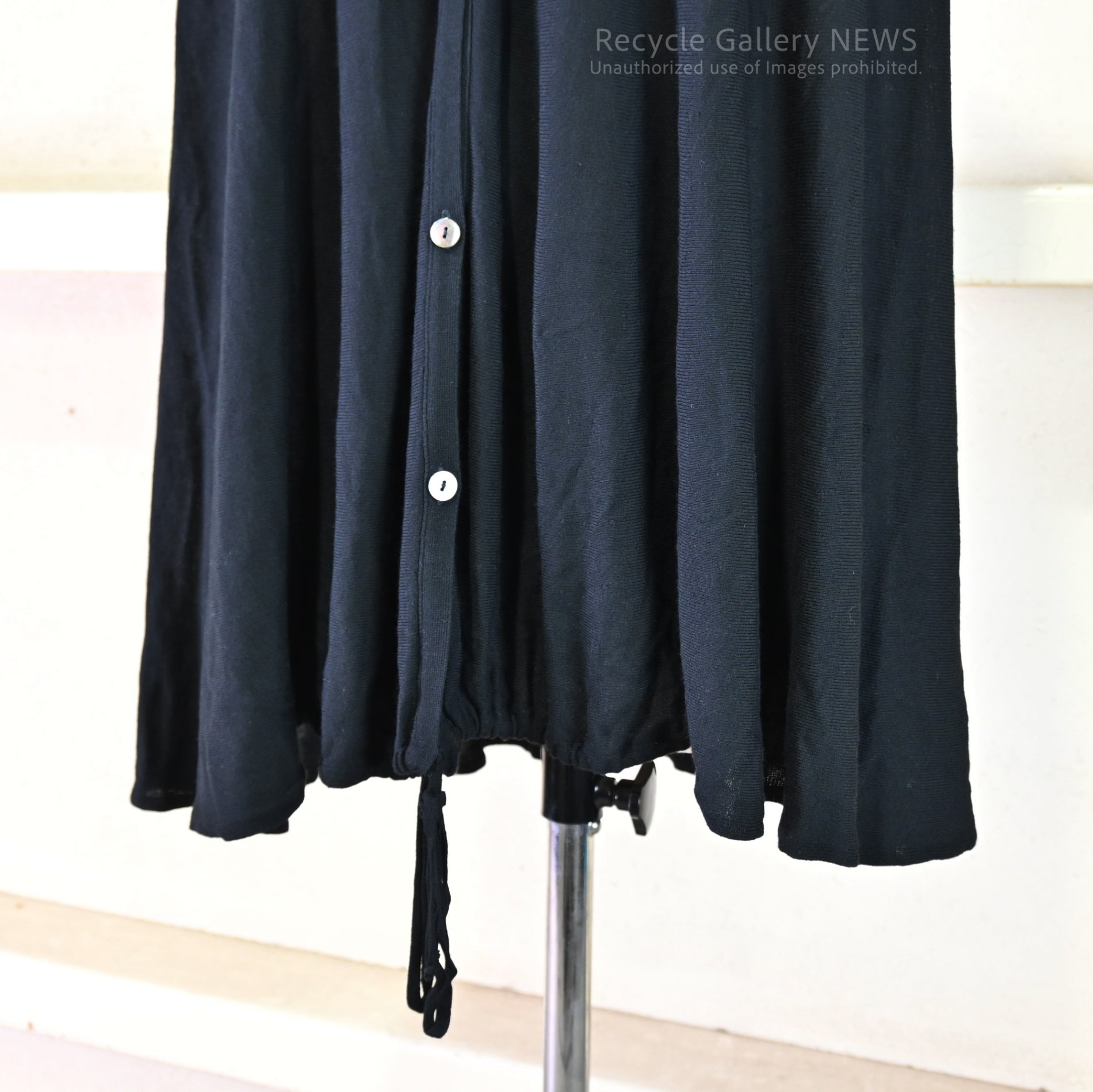 Maison Martin Margiela Silk rayon knit long vest size S Black MMM / メゾン・マルタン・マルジェラ（MMM期）シルクレーヨンニット ロングベスト S 黒