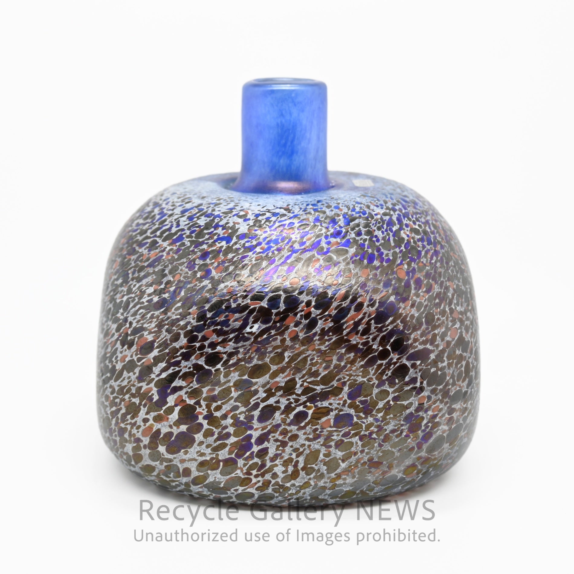 KOSTA BODA Bertil Vallien Art Modern Glass Flower Vase Purple Tones / コスタボダ ガラス フラワーベース バーティル・ヴァリーン 一輪挿し 花瓶 パープル系 アートガラス モダン