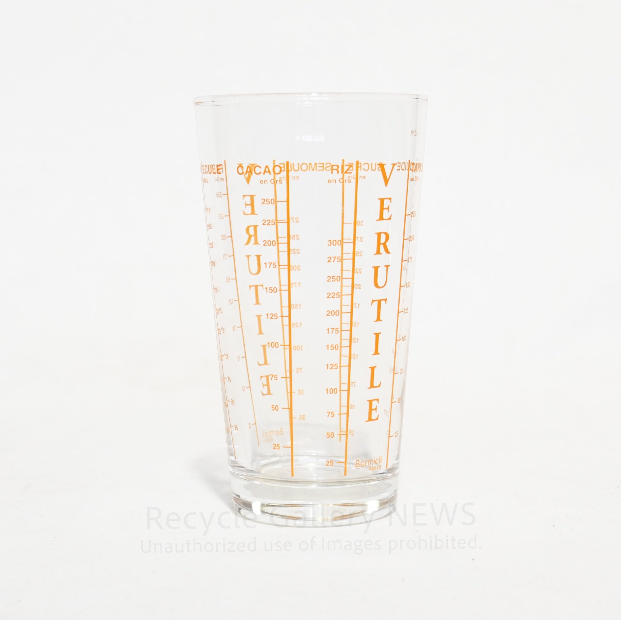 Bormioli Rocco VERUTILE Measuring glass French Vintage / ボルミオリ ロッコ VERUTILE メジャーグラス 計量カップ フランス ヴィンテージ