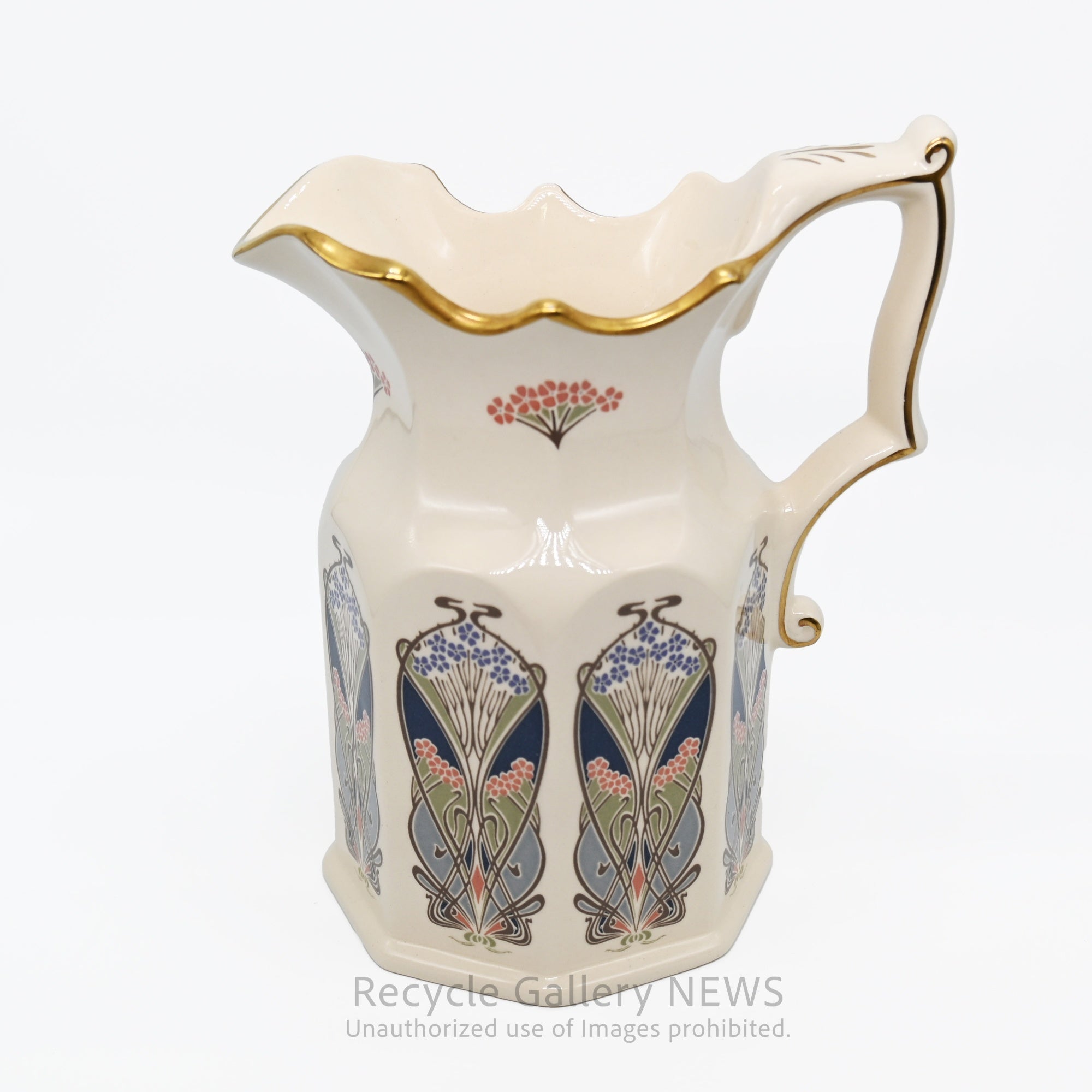 Vintage Masons Ironstone Jug with Liberty London's Ianthe Pattern