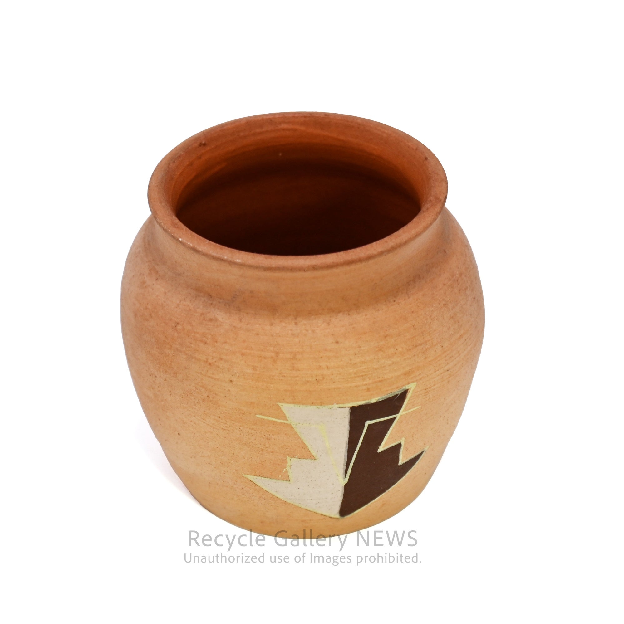 Native American Pot Red clay color object / ネイティブアメリカン ポット 赤土色 置物