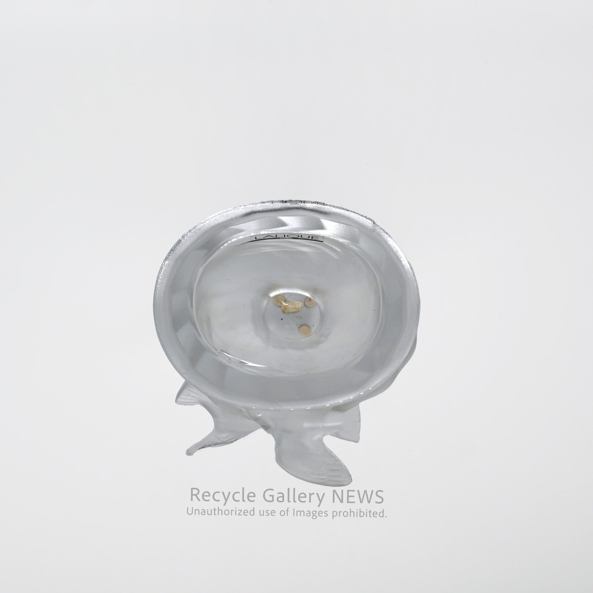 French Crystal Glass [LALIQUE ROSINE VASE] 50’s "Sculpture of Light" Artisan Craftsmanship / ラリック ロジーヌ ベース 50年代  フランス クリスタルガラス 光の彫刻 職人技