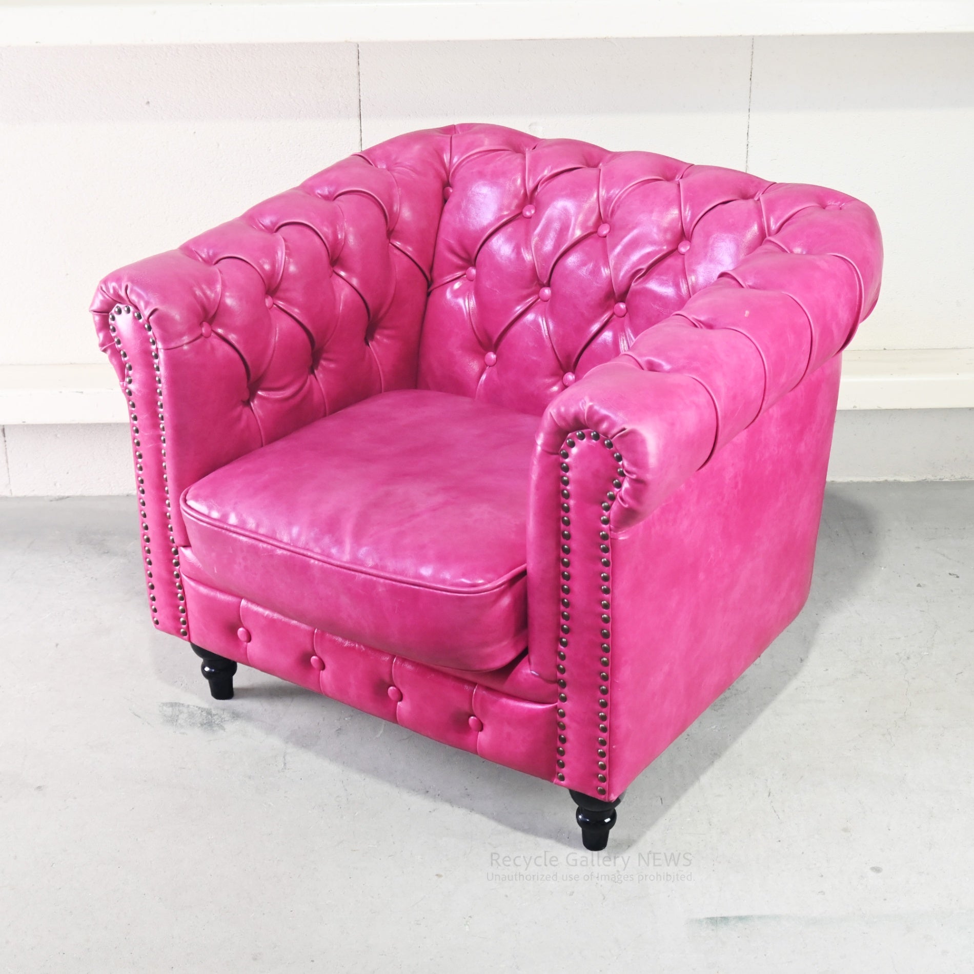 VINCENT Authentic British Chesterfield 1PSofa Industrial Style / ヴィンセント チェスターフィールド シングルソファー イギリス インダストリアル オーセンティック