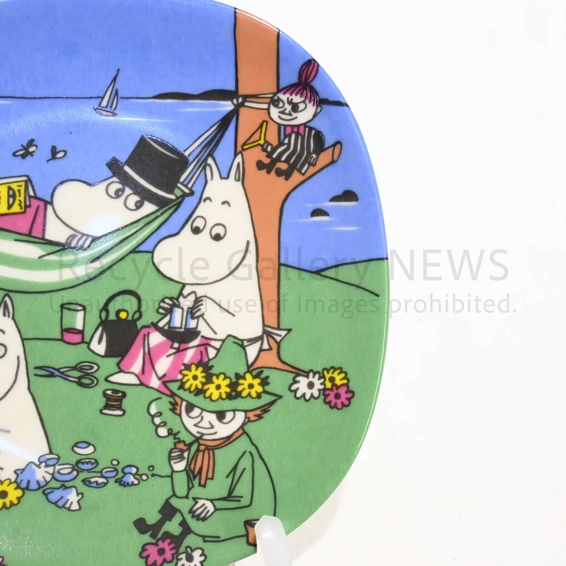MOOMIN ARABIA Wallplate HappyTogether Vintage Scandinavian / ムーミン アラビア ウォールプレート みんなで楽しく 廃盤 ヴィンテージ 北欧