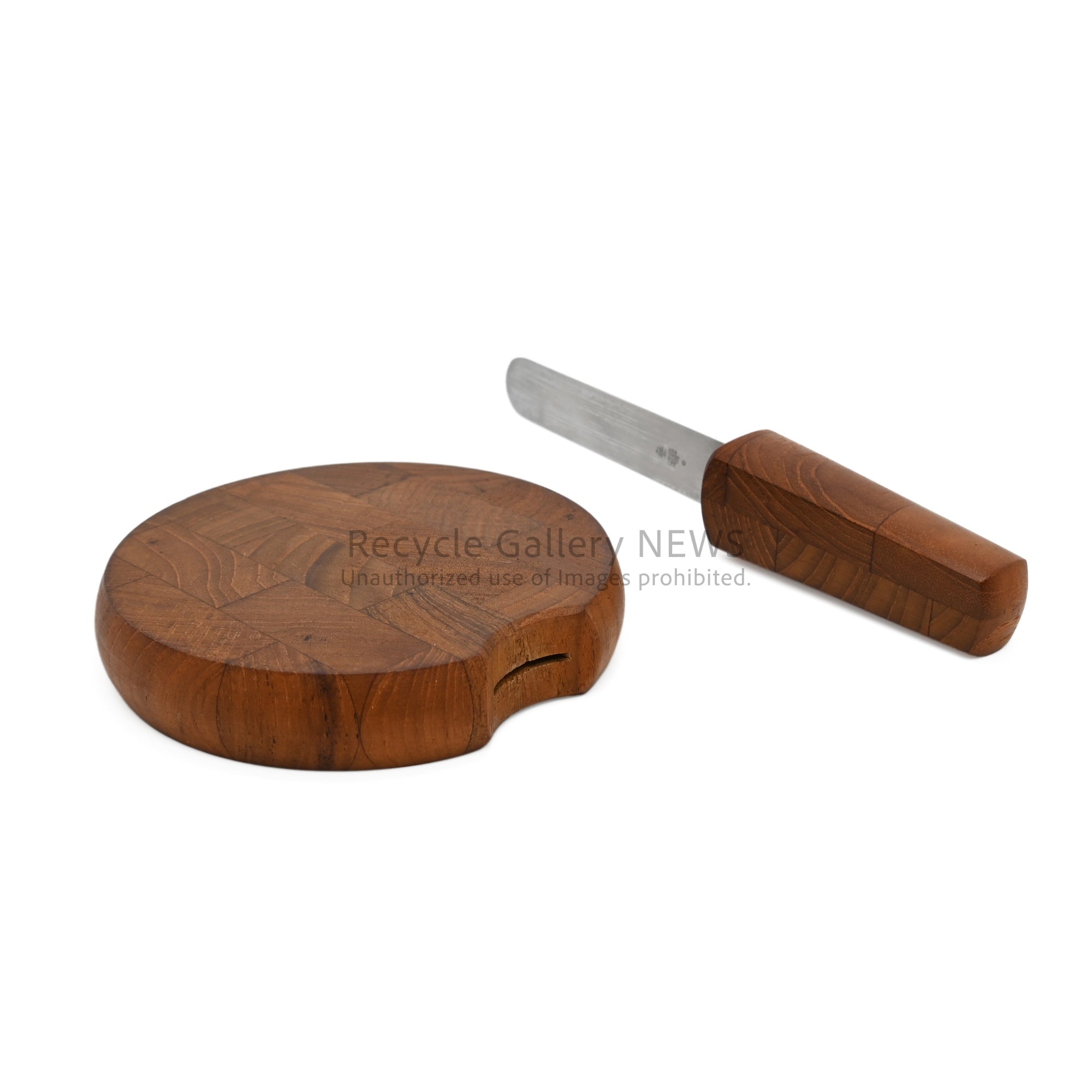 DANSK Cutting Board & Knife Teak Wood Brown Modern Interior / ダンスク カッティングボード & ナイフ チークウッド ブラウン モダンインテリア