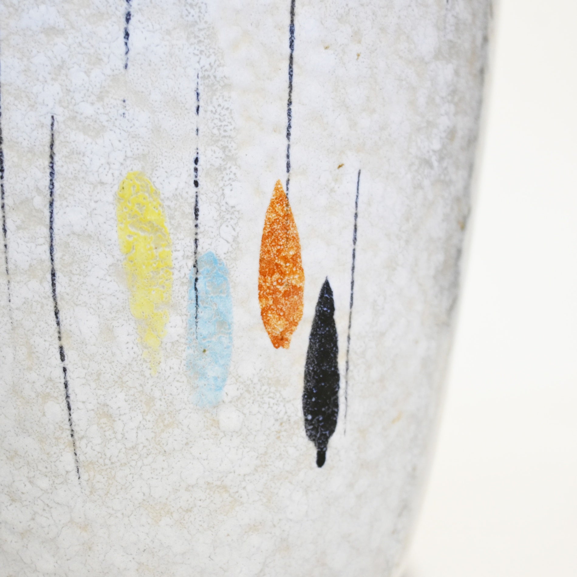 West German Flower Vase Raindrop pattern  1950s-1960s Vintage / 西ドイツ製 花瓶 レインドロップ柄 推定1950〜60年代 ヴィンテージ