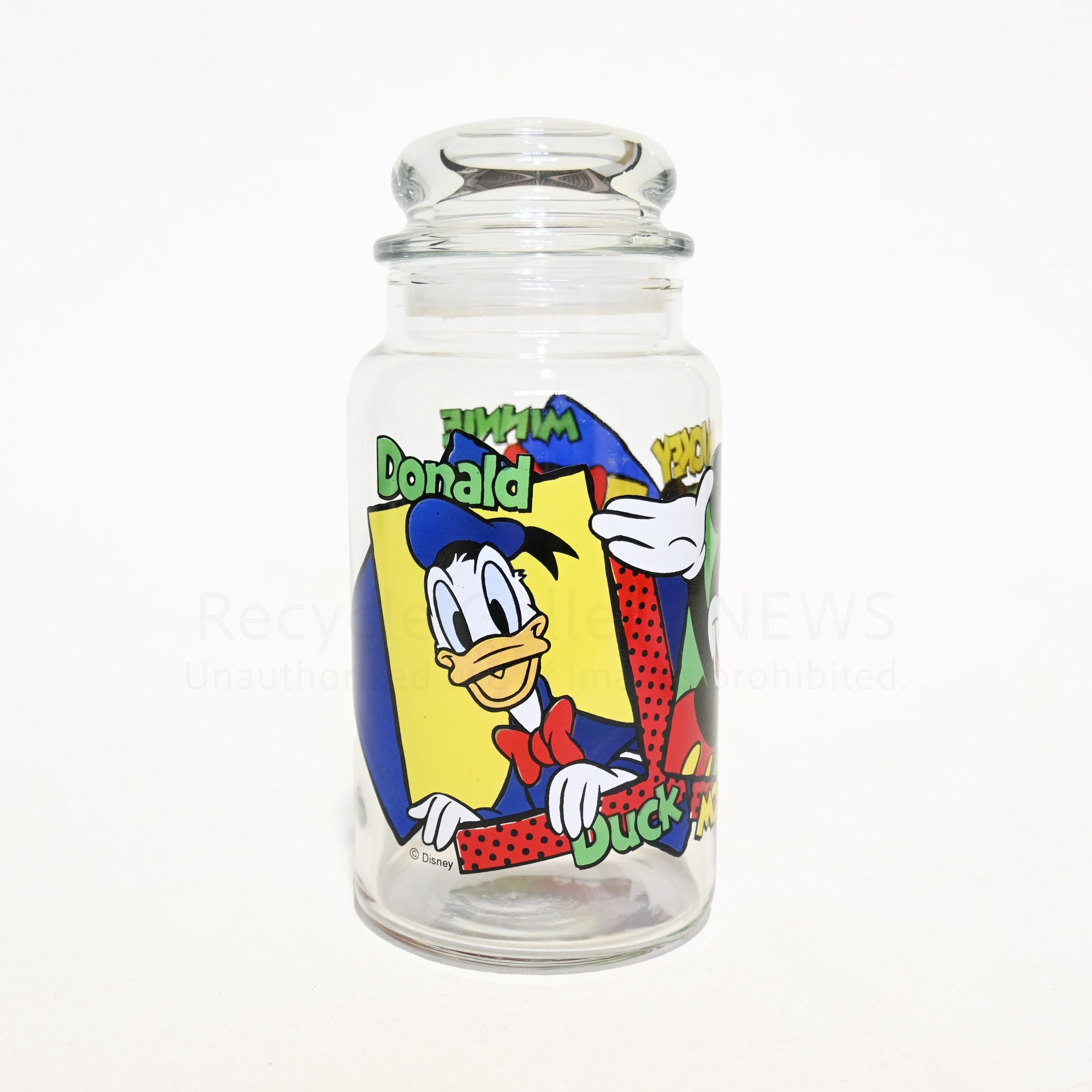 Anchor Hocking Disney Mickey, Minnie, Donald Glass Jar Vintage / アンカーホッキング ミッキー ミニー ドナルド ディズニー ガラスジャー ヴィンテージ