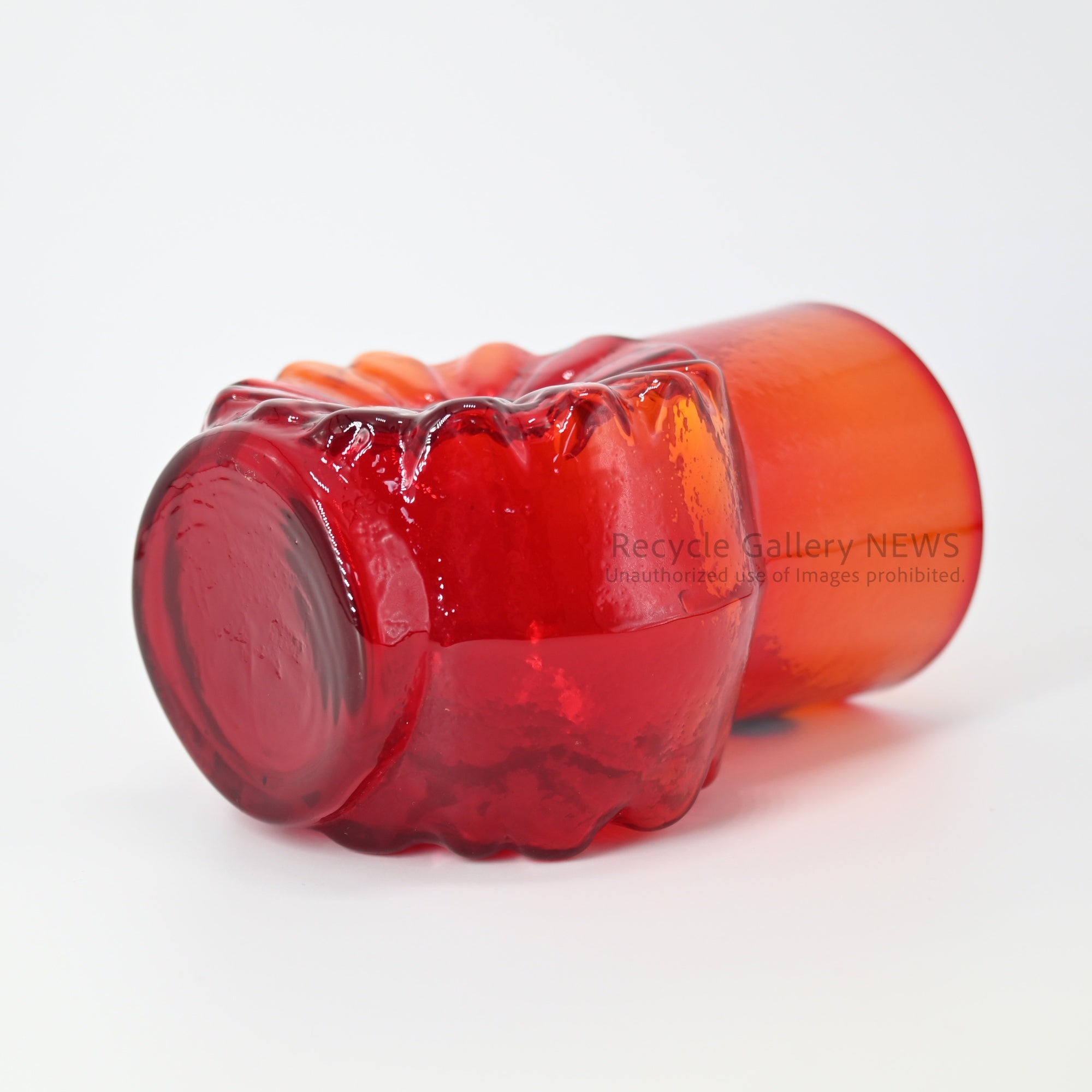 Sasaki Glass Vintage Vase Showa Retro Red Japan / 佐々木硝子 ヴィンテージ花瓶 昭和レトロ 赤 日本