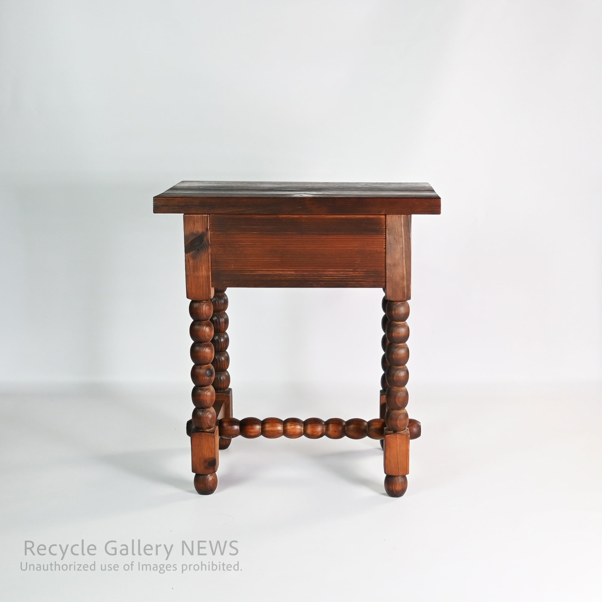Antique Console Table with Bobbin Turned Legs Classic Spool Design / ボビンターニングレッグ コンソールテーブル アンティーク クラシック 糸巻きデザイン