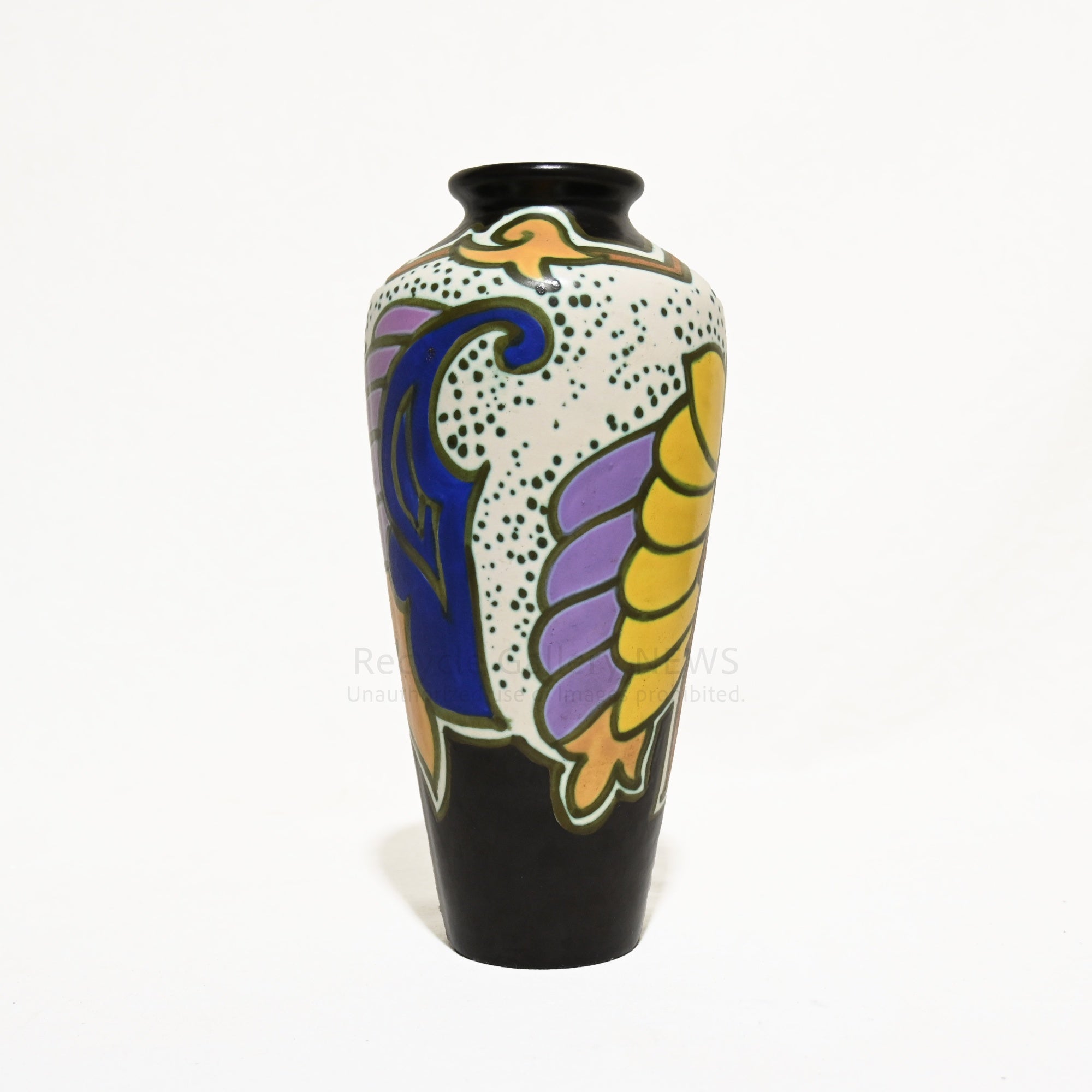 C.M BERGEN Ceramique Montoise Flower vase 1920’s Antoine Dubois Art Nouveau Art Deco / セラミック・モントワーズ 花瓶 1920年代  アントワーヌ・デュボア アール・ヌーヴォー アール・デコ ベルギー