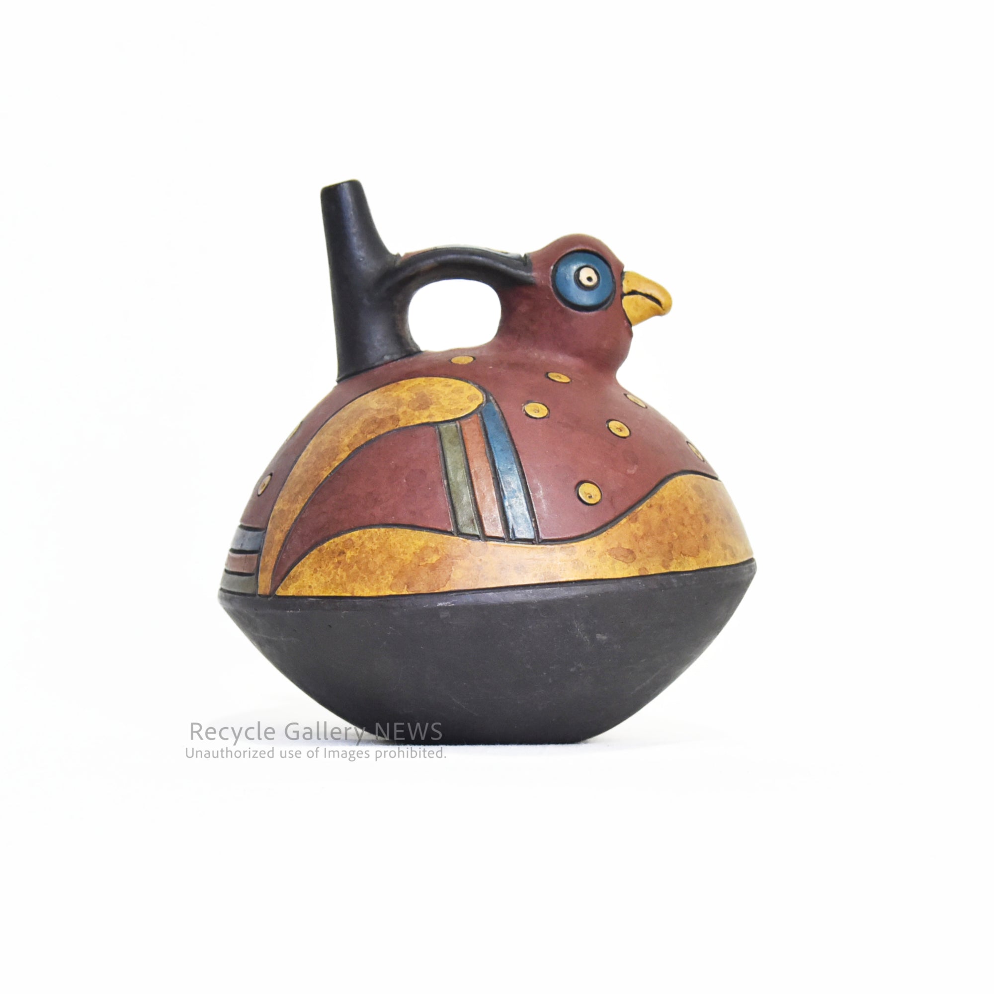 South America Bird Jug earthenware Stoneware Peru Fork art / 鳥型 鐙型注口土器 水差し 炻器 南米 ペルー フォークアート