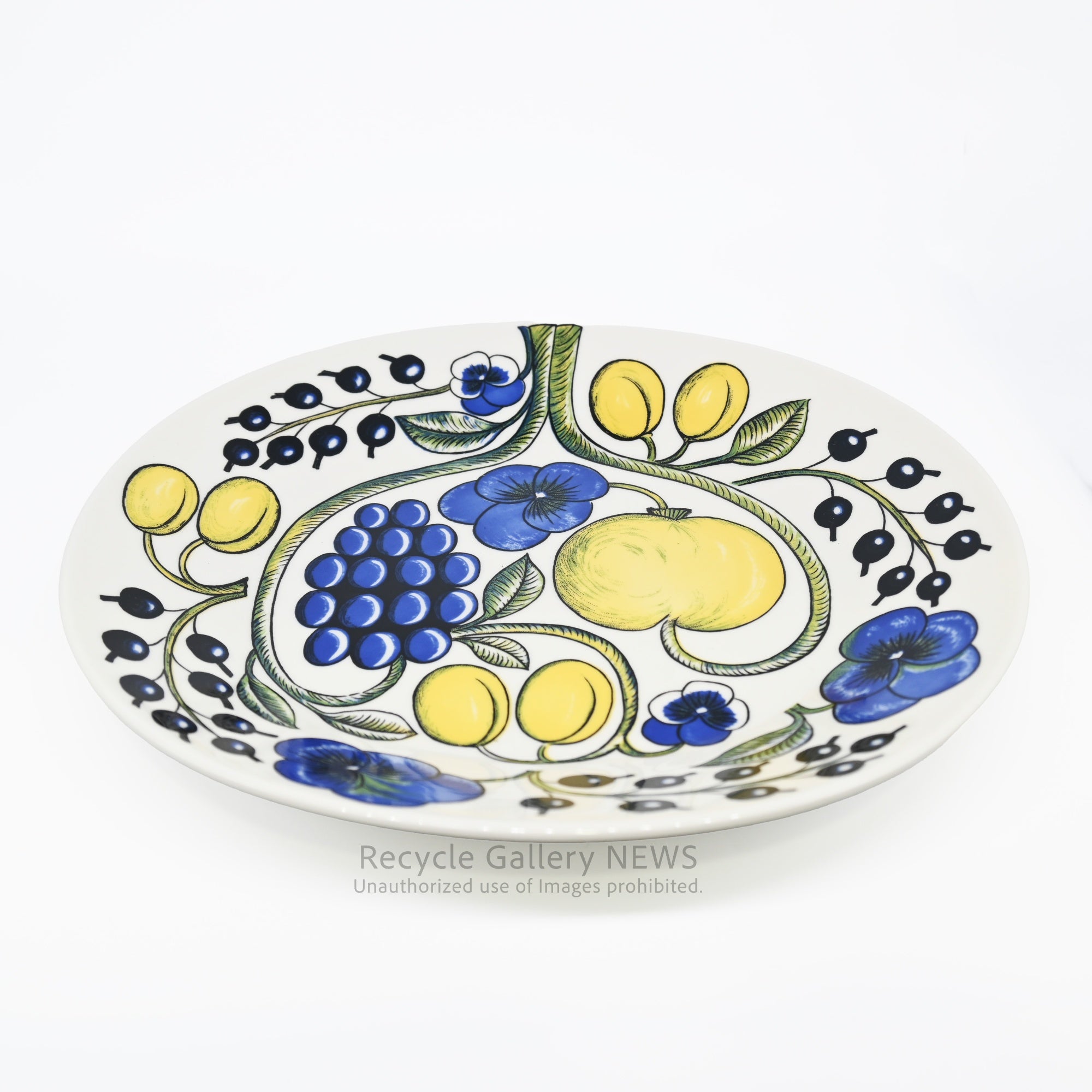 ARABIA ”Paratiisi” 25cm OVAL PLATE Finland Scandinavian Modern / アラビア パラティッシ 25cm オーバルプレート フィンランド 北欧モダン