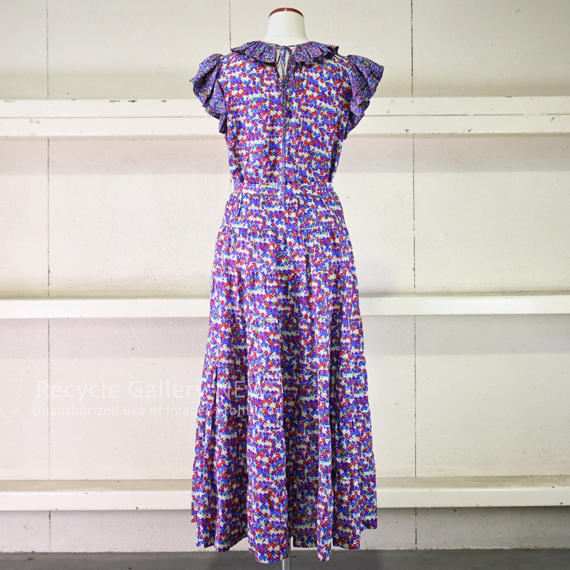 1970-80s Vintage YVES SAINT LAURENT Floral print 3-piece suit & scarf 4-piece set / ヴィンテージ イブ・サン・ローラン 花柄プリント 3ピース&ストール 4点組