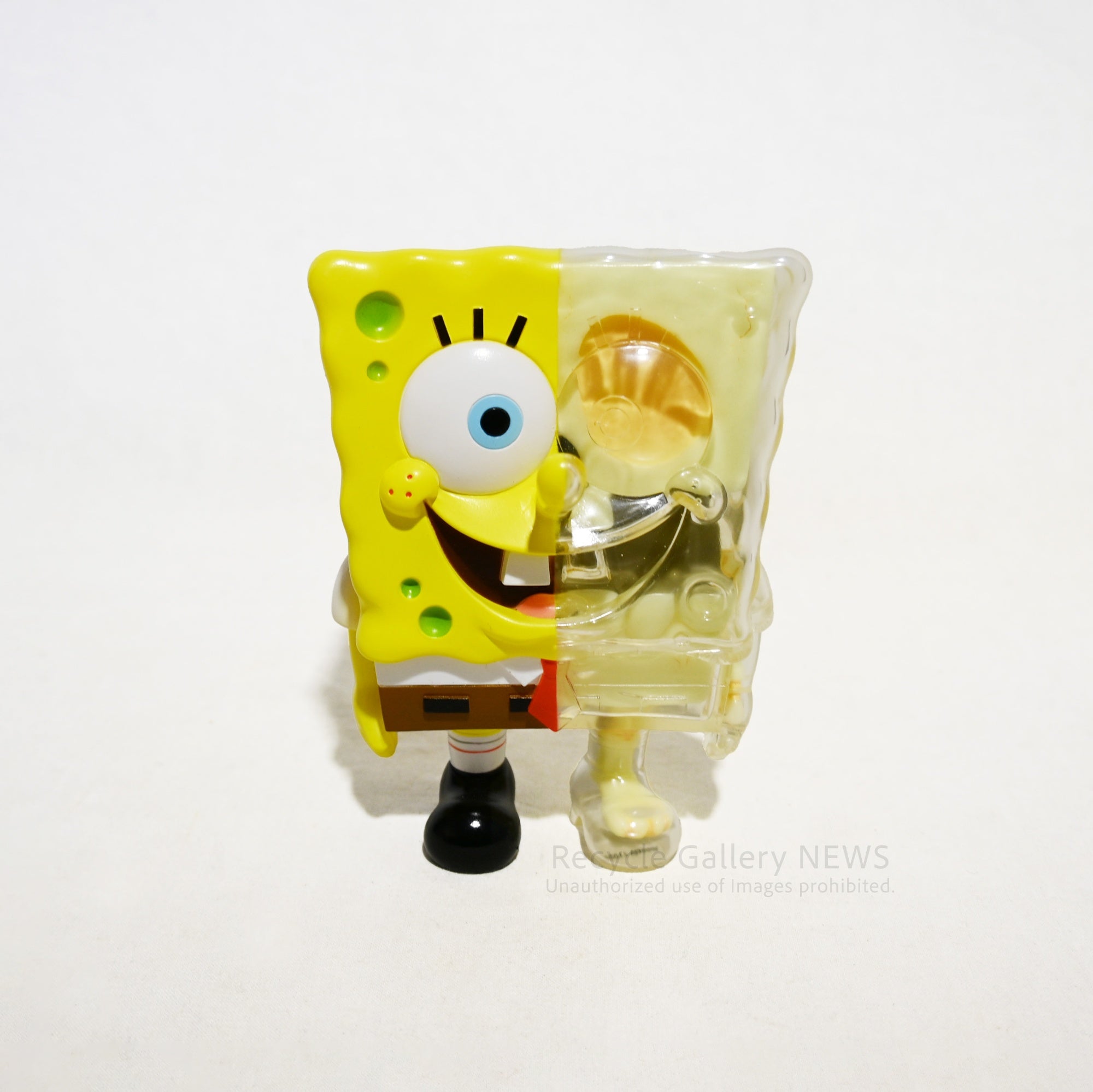 SECRETBASE SPONGEBOB X-RAY FULL COLOR Yellow G.I.D Ver. Made in Japan / シークレットベース スポンジボブ スケルトン 蓄光 フィギュア ソフビ 日本製