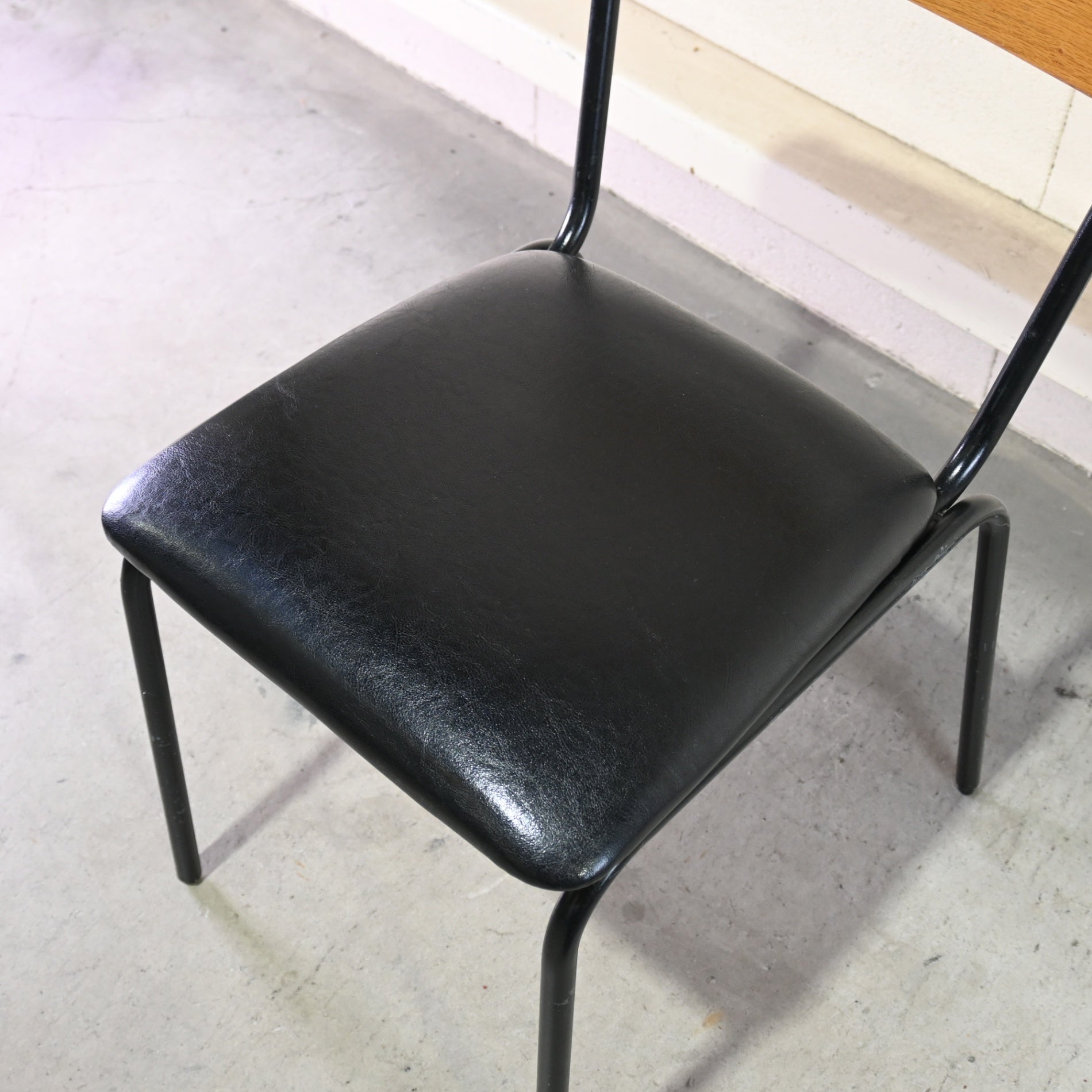 BIMAKES SOLID WOOD IRON DESK Compact desk and chair set Industrial design / ビメイクス ソリッドウッド アイアンデスク コンパクトデスク チェア セット 机 インダストリアルデザイン