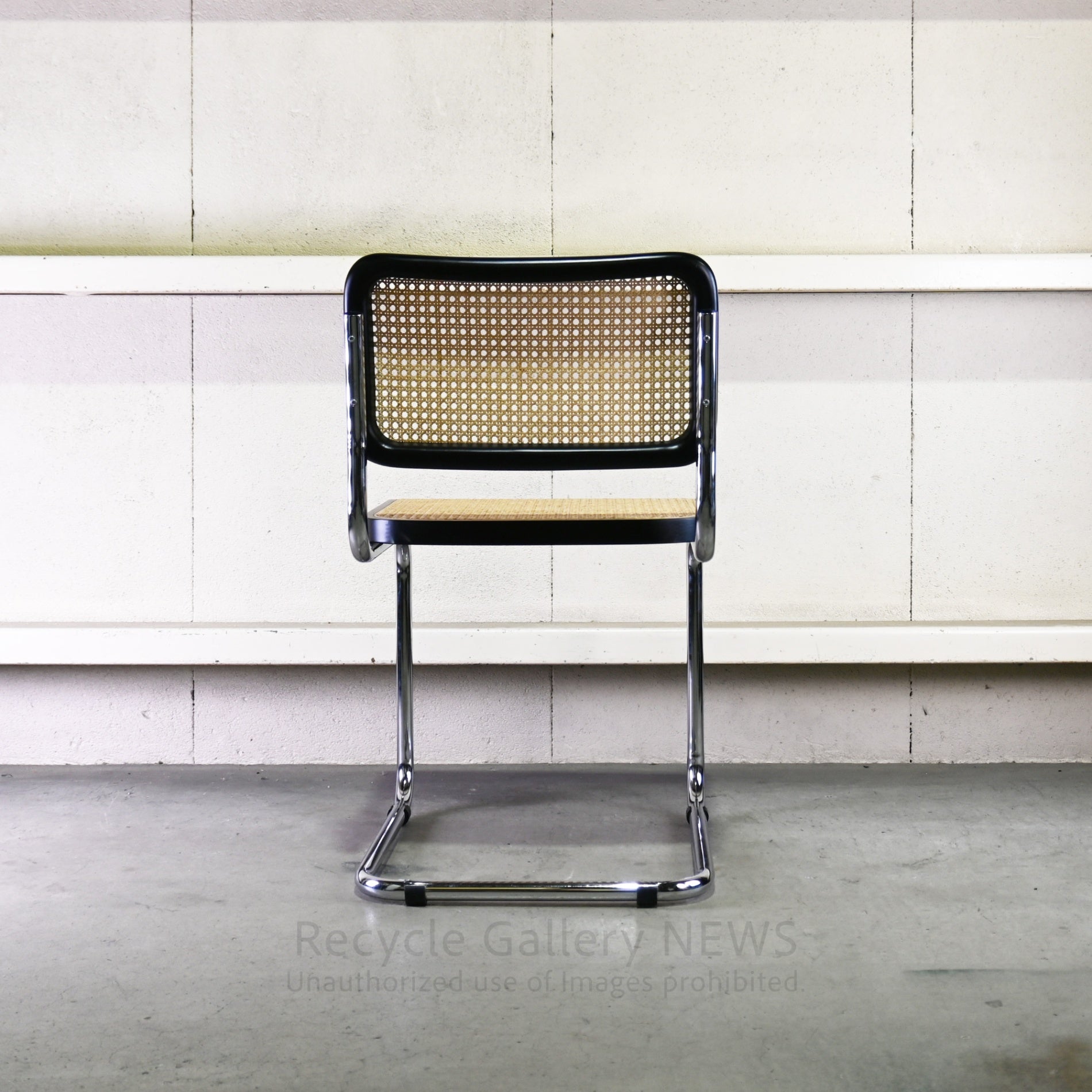 Cesca Armless Chair Black Marcel Breuer / チェスカ チェア アームレス ラタン 黒 マルセル・ブロイヤー