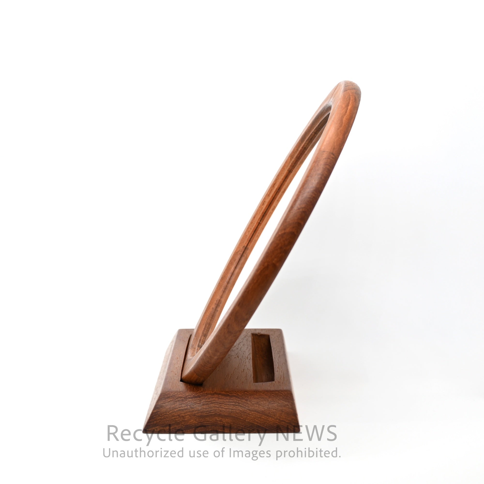 Vintage-like Teakwood Mirror & Stand Brown / チークウッド ミラー&スタンド ブラウン ヴィンテージライク 卓上ミラー