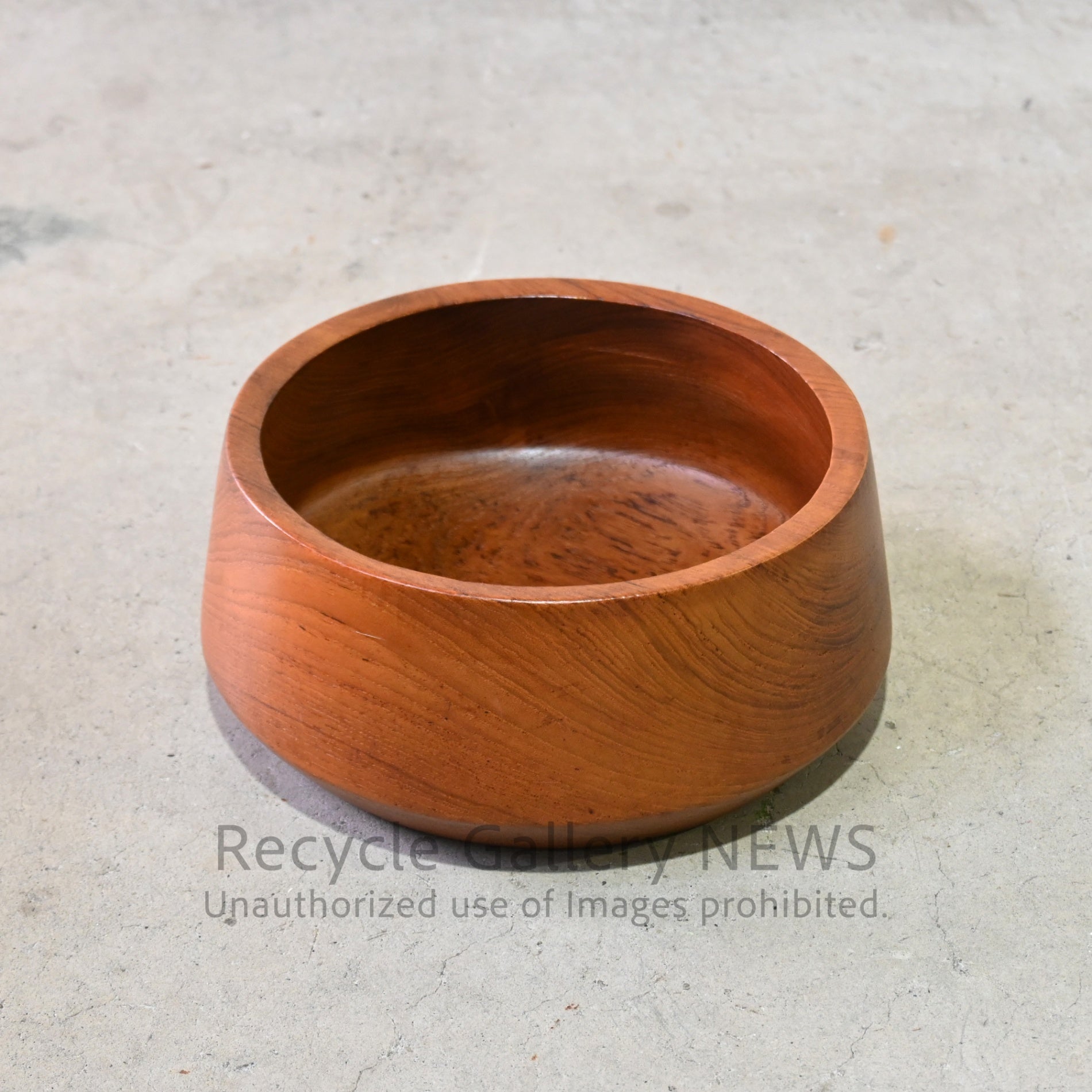 Teakwood Salad Bowl Tray Brown / チークウッド サラダボウル 小物入れ ブラウン
