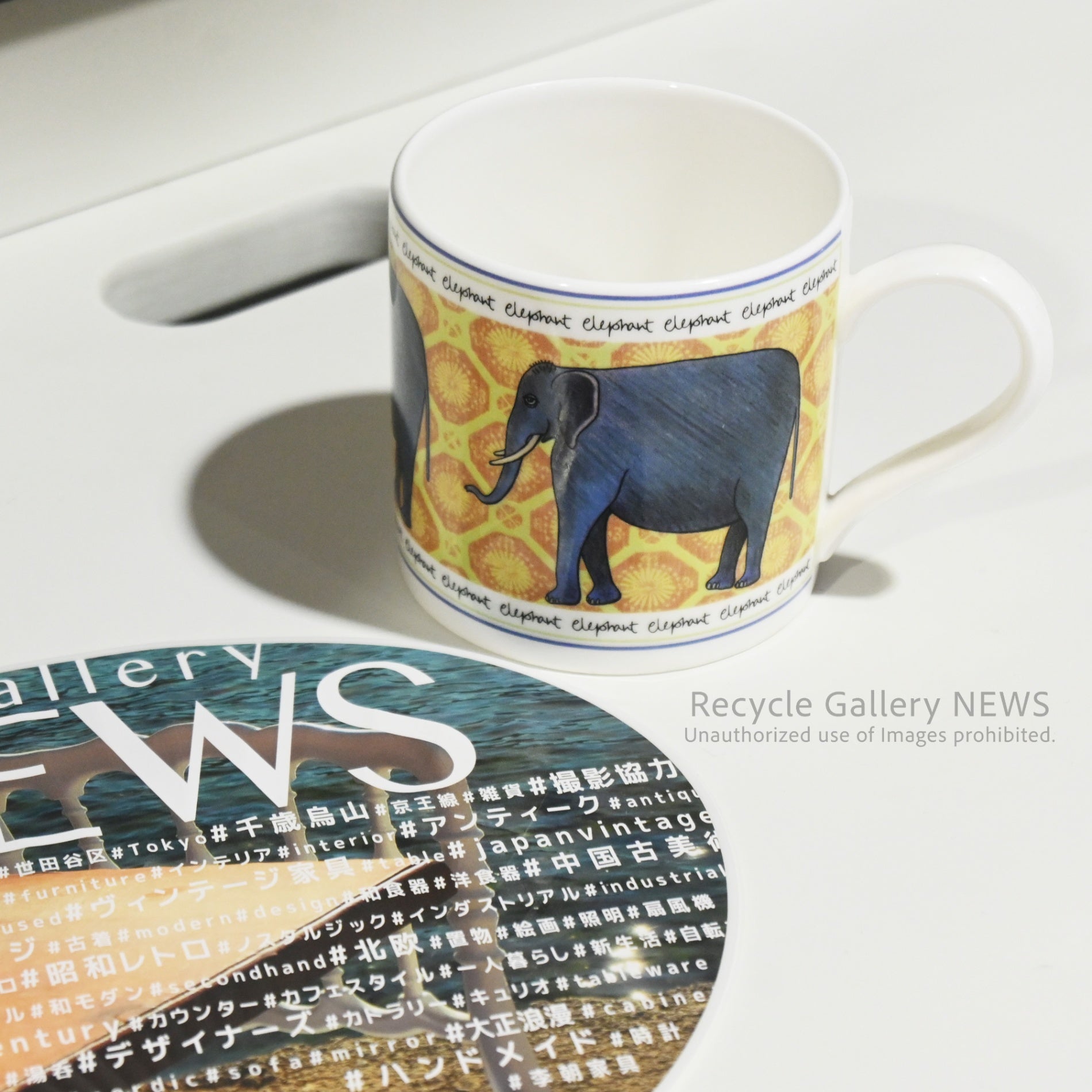 WEDGWOOD "ELEPHANT" mug British Animal Motif / ウェッジウッド "エレファント" マグ  イギリス  動物