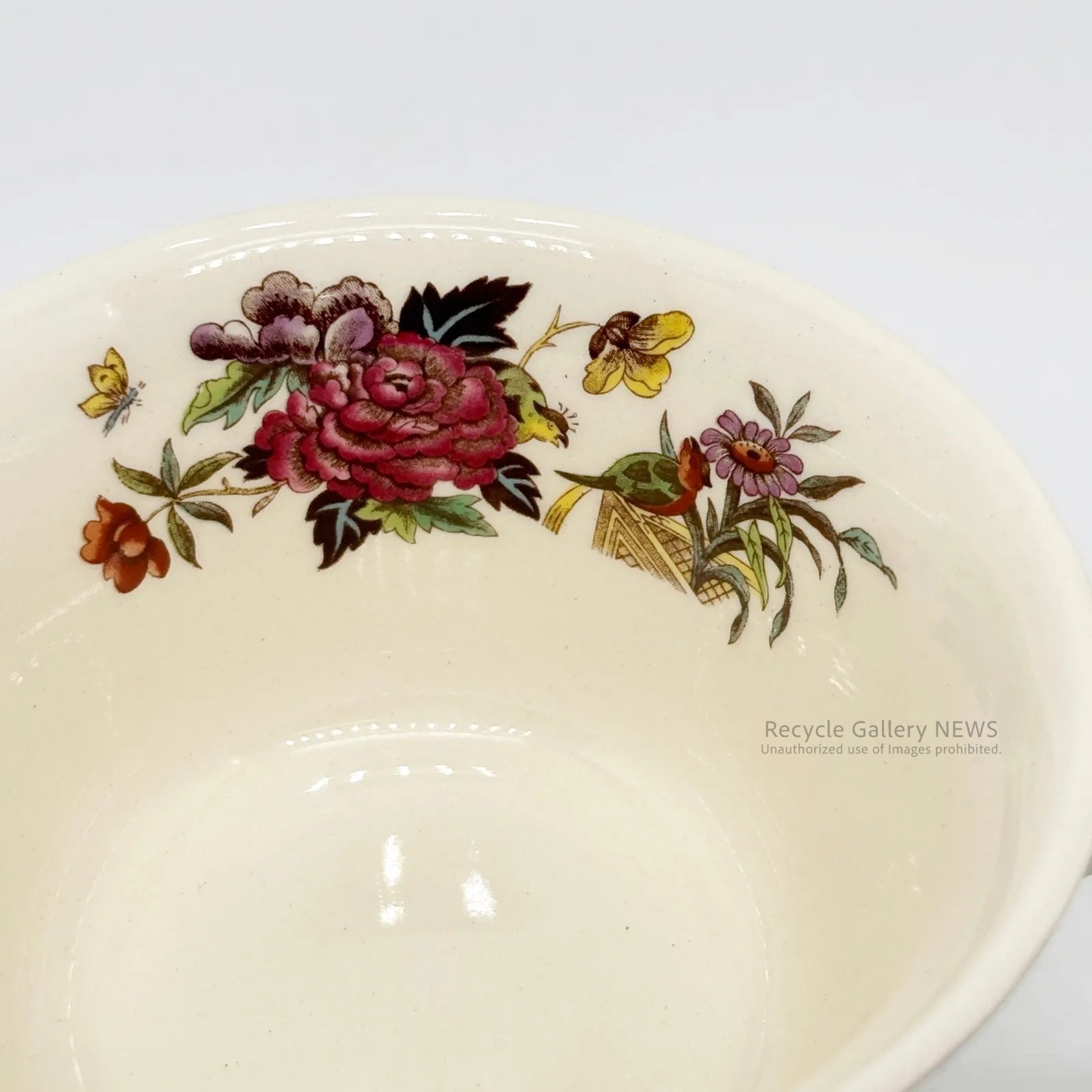 WEDGWOOD Vintage WELLESLEY "Bullfinch" C&S Plate trio / ウェッジウッド ウェルズリー ブルフィンチ カップ＆ソーサー＆プレート３点セット ヴィンテージ