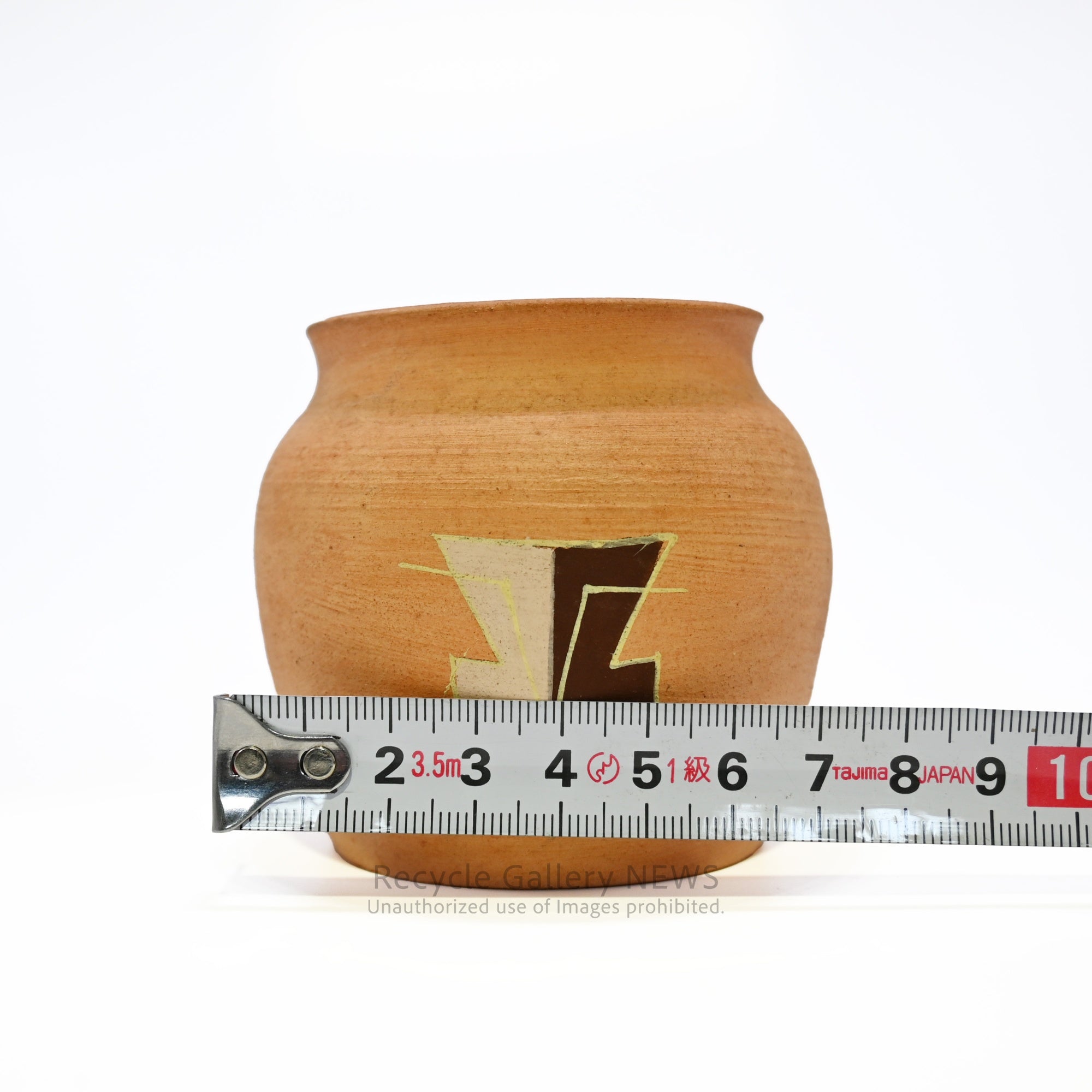 Native American Pot Red clay color object / ネイティブアメリカン ポット 赤土色 置物