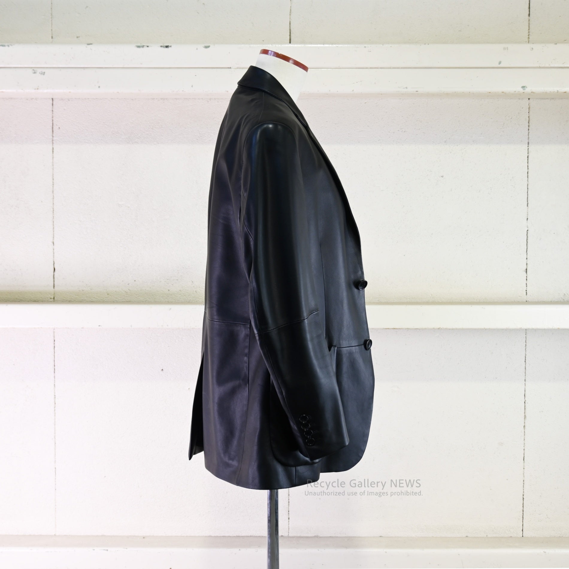 LOEWE Men's Lamb Leather Jacket in Black Jonathan Anderson /  ロエベ メンズ ラム レザー ジャケット ブラック ジョナサン・アンダーソン  羊革 黒